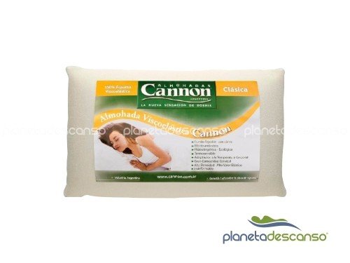 Almohada 65x40x12 Viscoelastica Clasica Cannon