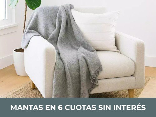 Manta Rústica Pampa 100% Algodón – Tejida en Telar – 200x150 cm aprox