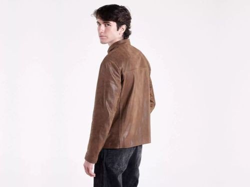 Campera de cuero vacuno hombre Dinan