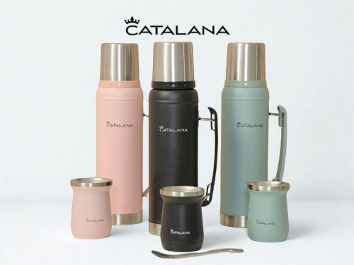 Kit Premium Mate + Termo 1000ml Acero Inox C/asa