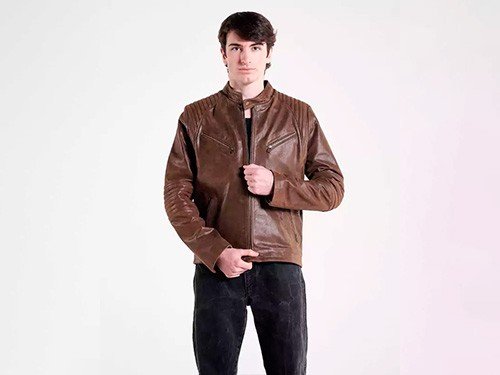 Campera de cuero para hombre Belmont