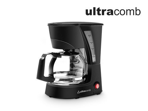 Cafetera Eléctrica Ultracomb Ca2203 De Filtro 6 Pocillos - Negro