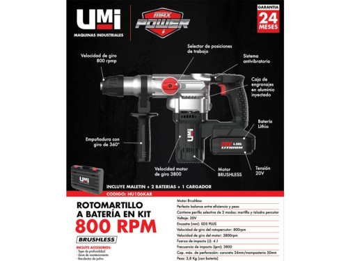 ROTOMARTILLO A BATERIA HU106