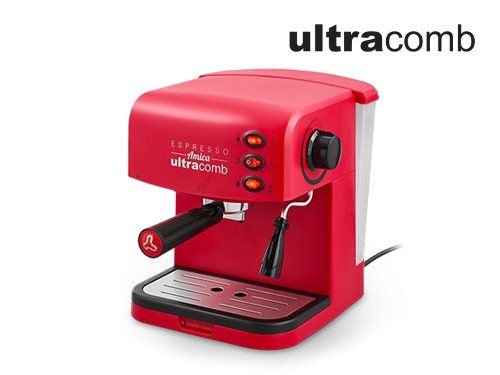 Cafetera Espresso Marca Ultracomb Modelo Ce-6108 Color Rojo