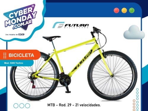 Bicicleta MTB Rod. 29, Hombre, Acero, 21 vel. Mod.5300 Techno, Futura