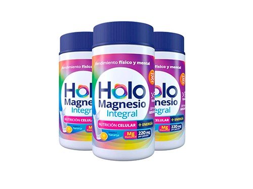 Combo x3 Holomagnesio Integral En Polvo S/ Naranja x150grs