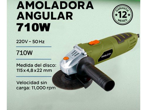 Combo Taladro Percutor 710w + Amoladora Angular 710w + Set Herramienta