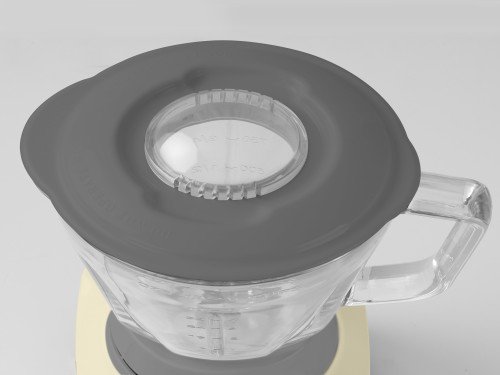 Licuadora De Mesa Ultracomb Lc-2012 1.5lts Jarra De Vidrio Color Crema