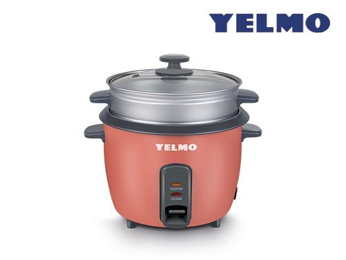 Arrocera Eléctrica Yelmo Ar-9801 1.8l Cocción Vapor Color Gris/Rojo Fr
