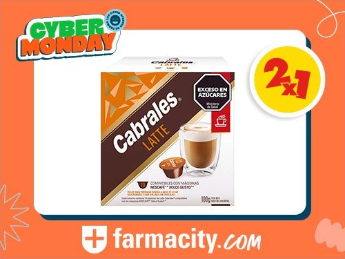 CAFE EN CAPSULAS CABRALES DG LATTE X 10 UN