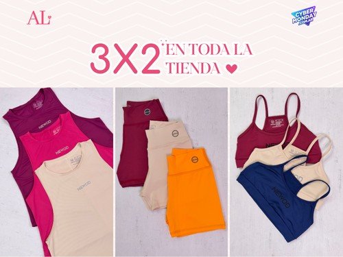 Shorts, tops, musculosas y remeras en 3x2 – AL Indumentaria