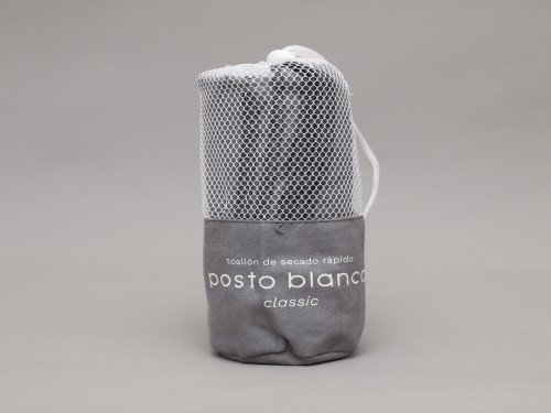 Toallon grande de Microfibra Gamuzada Secado Rapido 80 x 150 cm Gris