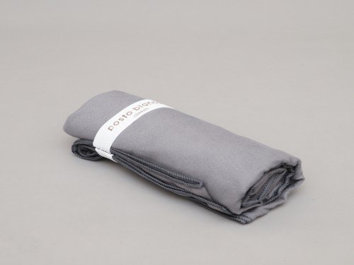 Toallon grande de Microfibra Gamuzada Secado Rapido 80 x 150 cm Gris