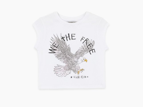 Remera blanca Bessie Niñas Wanama Kids