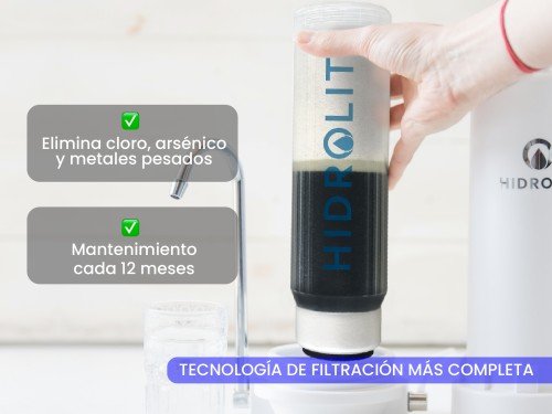Filtro de Agua para Eliminar Arsénico, Cloro y Metales Pesados