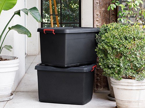 Set 6 Contenedores De Plástico Heavy Box 95 Lts