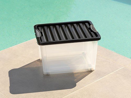 Set 4 Contenedores De Plastico Life Box 50 Lts Translucido