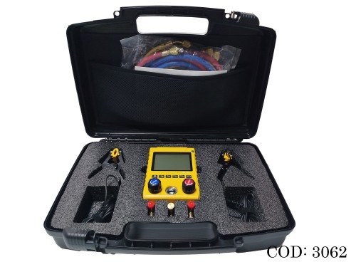 Manifold digital multigas MG100B con mangueras