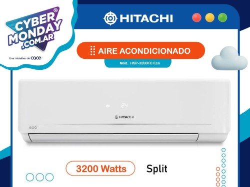 Aire Acondicionado Split 3200 Wtts Mod.HSP-3200FC Eco, Hitachi