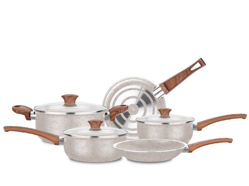 Batería de Cocina 5 Piezas Ceramic+ Antiadherente MTA