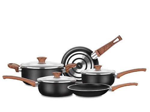 Batería de Cocina 5 Piezas Ceramic+ Antiadherente MTA