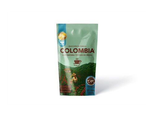 Café Natural Colombia En Grano 250g, Café Del Mundo