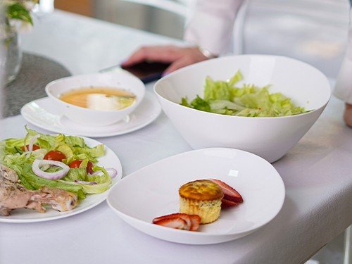 Juego de Vajilla 25 Piezas Atenea Vidrio Templado Blanco Utile