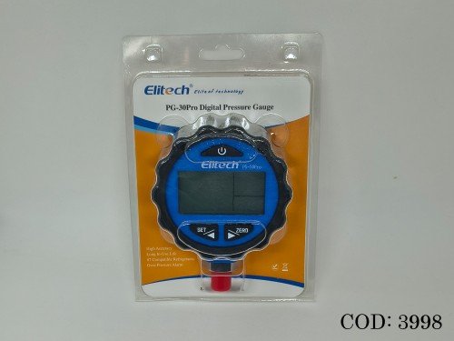 Manovacuometro de baja digital Elitech PG30 PRO BLUE