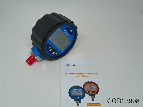 Manovacuometro de baja digital Elitech PG30 PRO BLUE
