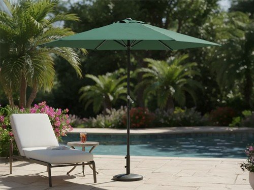 Sombrilla Reforzada 2.40 mt con Manivela Patio Jardín Utile