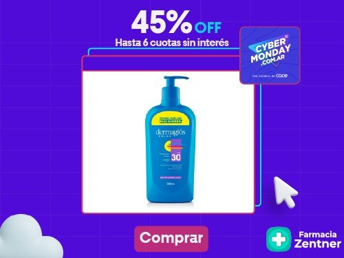 Dermaglós Solar Protector Solar con FPS30 x 380 ml