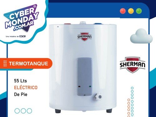Termotanque Eléctrico 55 Lts, Pie, Sherman