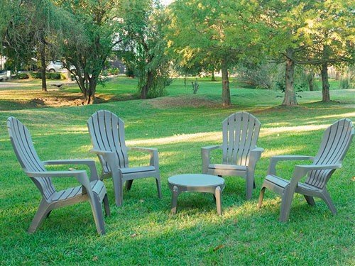 Set 4 Sillones Miami + Mesa Puket Grafito