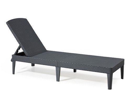 Reposera Camastro Reclinable Jaipur Plástico Simil Ratán Keter