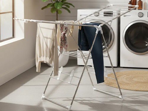 Tendedero de Acero Inoxidable Reforzado Plegable Utile