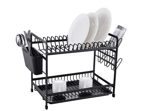 Escurridor Secaplatos 2 Niveles Aluminio Utile