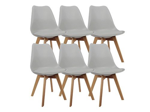 Set 6 Sillas Nórdicas Eames Tulip Comedor Utile