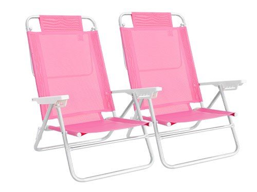 Set 2 Reposeras Summer Mor Reclinable Aluminio con Coversol