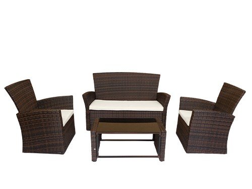 Juego de Jardín 4 Piezas Eunice Simil Ratán