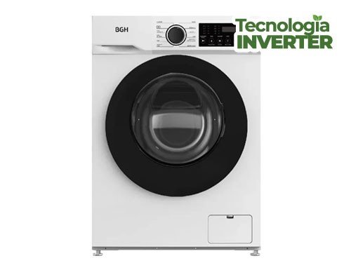 Lavarropas Automático BGH Inverter Carga Frontal 6kg 1000rpm Blanco