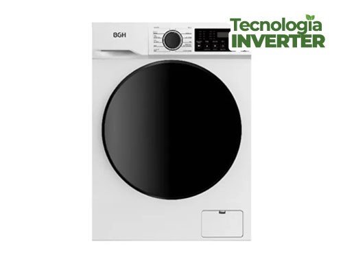 Lavarropas Automático BGH Inverter Carga Frontal 8kg 1400rpm Blanco
