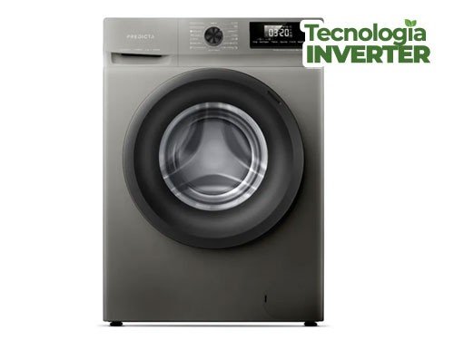 Lavarropas Automático Philco Inverter Carga Frontal 8kg 1400rpm Plata