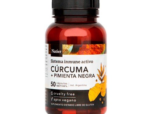 Natier Kit X2 Suplemento Cúrcuma Pimienta Negra X 50c
