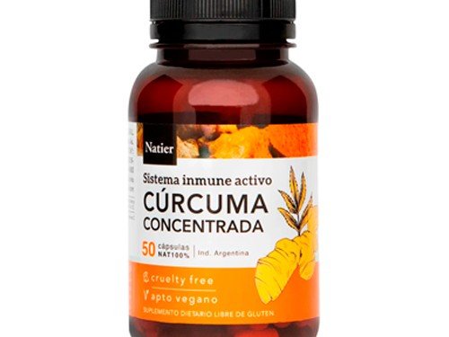 Natier Suplemento Alimenticio Vegano Cúrcuma Concentrada 50c
