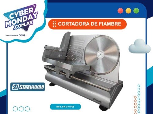 Cortadora de Fiambre Modelo SH-CF1505, Steel Home