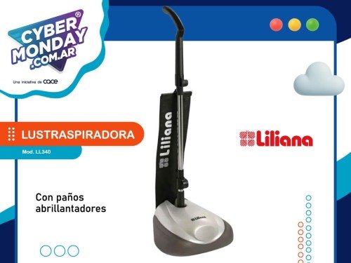Lustraspiradora con paños abrillantadores, 850 Wts, Mod.LL340, Liliana