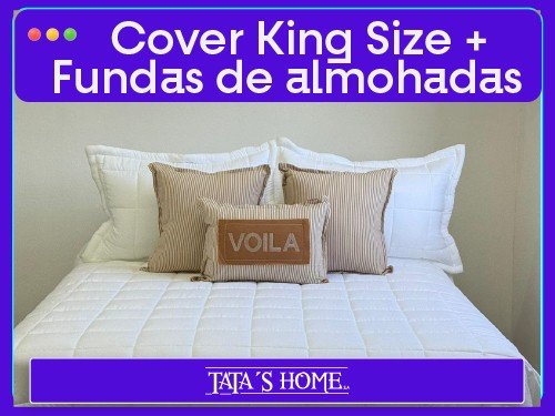 Cover Cuadros King Size. Incluye 2 fundas 90x50