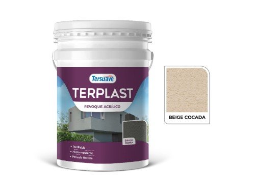 Revestimiento Texturado Terplast Revoque Acrílico Beige Cocada 25kg