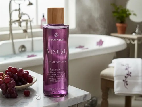 Shampoo Uva Malbec Resveratrol y Vitamina E Reconstruye el cabello
