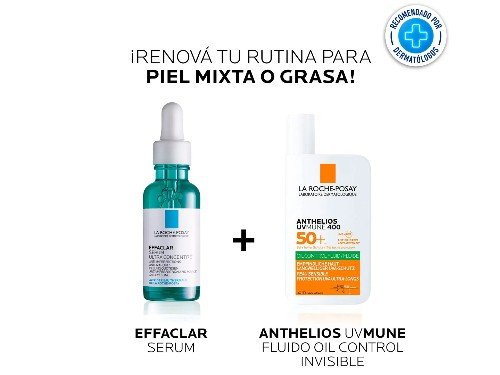 La Roche Posay Combo (Effaclar Sérum + Anthelios  Uv Mune Oil Control)
